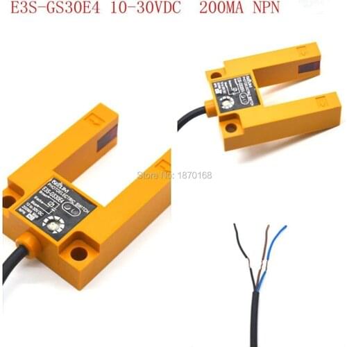 Diffuse Groove Type Photoelectric Switch Photo Sensor NPN NO 3-Wire 10-30V DC 200mA 30mm Detection E3S-GS30E4 Discount