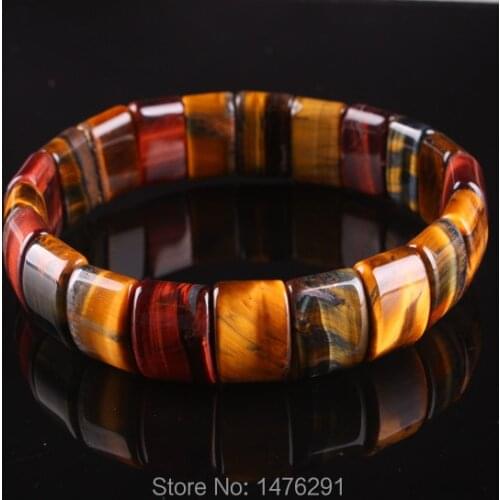 Charm Tigers Eye Beads Stretchy Bracelet Bangle Gem 7"L