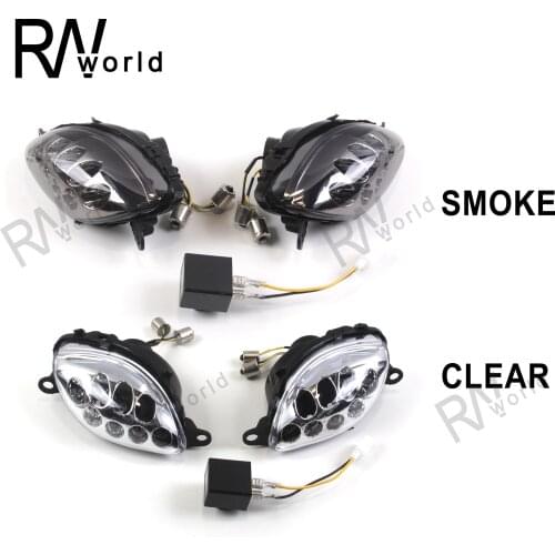 Hayabusa GSX-R 1300 1999-2007 Motorcycle LED Front Turn Signal Lights Lens Indicator For SUZUKI GSX-R 1300 GSXR1300 2001 2002