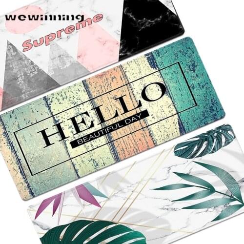 Kawaii Desk Mats Deskpad Nordic Style Cute Mouse Pad Larger Marble for Home Office Accessories Gaming Writing Desk Mat for Gamer