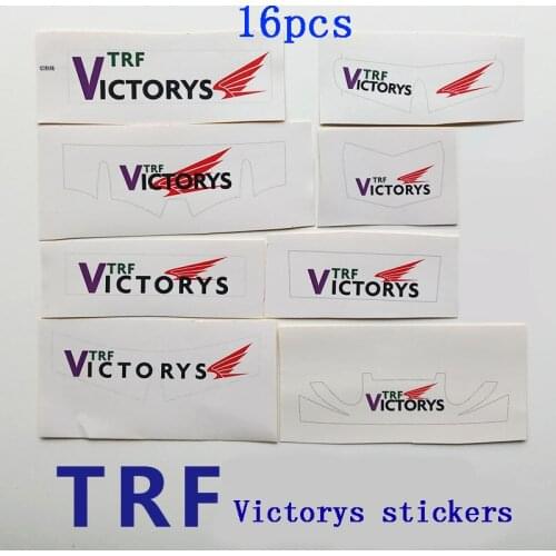 12pcs TRF Tail Sticker Set Brothers Victory Team Stickers for Tamiya Mini 4WD Car Cyclone Magnum/Hurricane Sonic/Tridagger