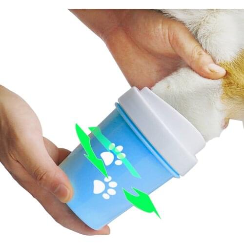 Dog Paw Cleaner Cup for Small Large Dogs Pet Feet Washer Portable Pet Cat Dirty Paw Cleaning Cup Soft Silicone Foot Wash Tool