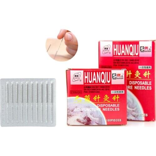 New Acupuncture Needles ZhenJiu Needle For Single Use 100pcs Per Pack Chinese Traditional HuanQiu Disposable Sterile