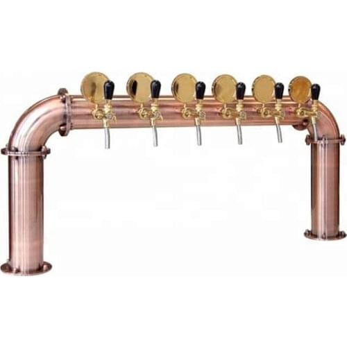 U shape beer selling tower with 6 hole bronze units