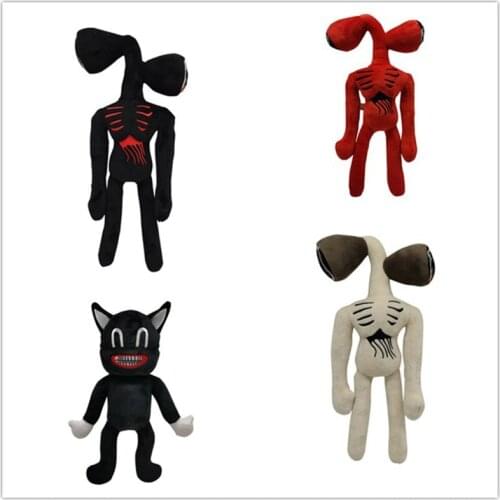 Police Siren Head Plush Toy, Black And White Red Doll Doll, ChildrenS Christmas Gift