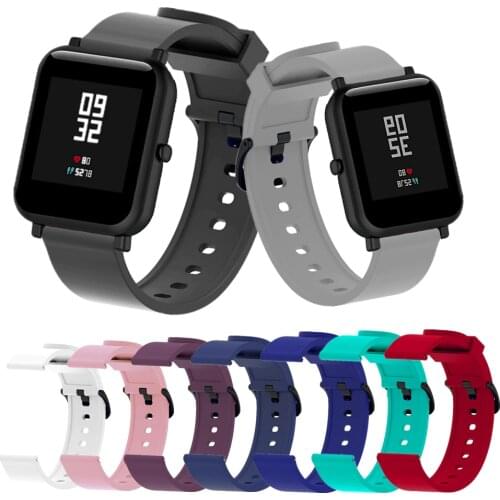 For Xiaomi Amazfit Bip Strap Watch Band For Garmin Vivoactive3/Vivomove HR 20mm Silicone Wrist Straps Replacement Bands Bracelet