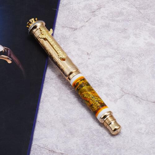 High-end Luxury Mens Fountain Pen Chinese Style Alligraphy Pen, Signature Pen, Riverside Scene At Qingming Festival Design