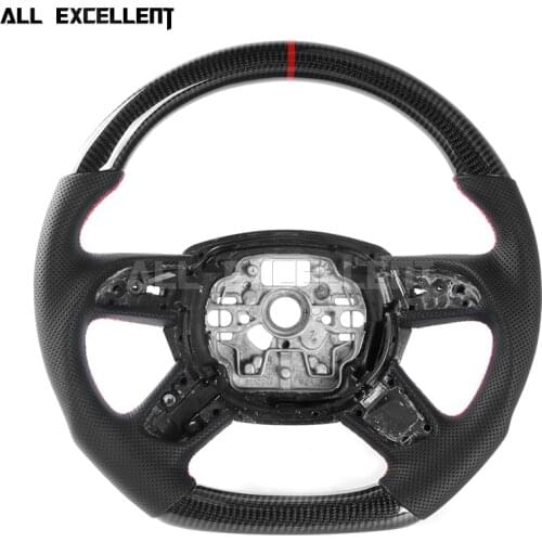 Personalized custom 100% real carbon fiber Steering wheel For Audi A3 A4 A5 A6 A7 Replacement Assembly