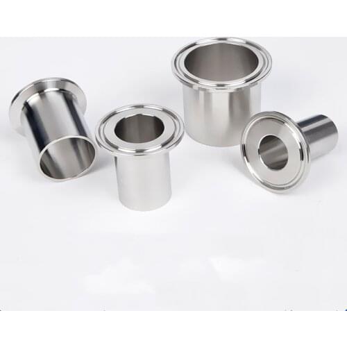 Sanitary lengthened tri-clamp ferrule ,length 50mm, wall thickness 3mm,tri-clamp adpter, stainless steel 304