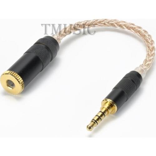 3.5mm To 4.4mm Balanced Cable Adapter 3.5mm Male To 4.4mm Female Audio Cable SONY Player Headphones