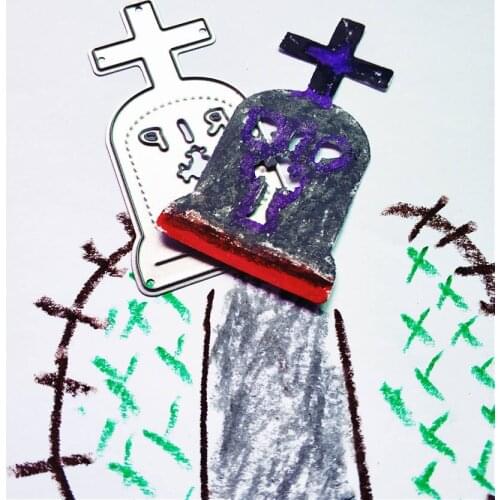 Tombstone Cutting Dies Carbon Steel Metal Cutting Dies Scrapbooking Decorative Paper Cards Template Knife Mold