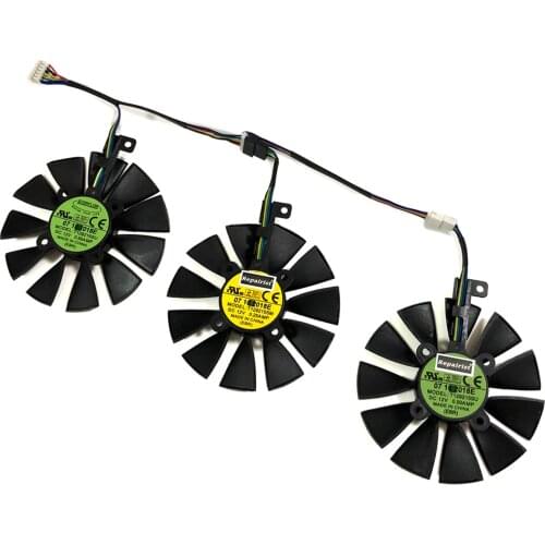 T129215SU 87MM rx 480 580 VGA Cooler Graphics Fan For ASUS STRIX R9 390X/R9 390 RX480 RX580 Video Cards Cooling