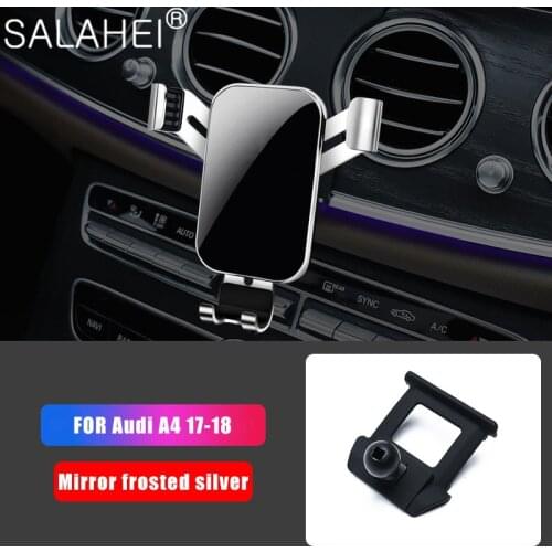 High Quality Car Mobile Smart Phone Holder Bracket For Audi A4 2019 2018 Dashboard GPS Stander For Audi A4 2017 2018 Accessories