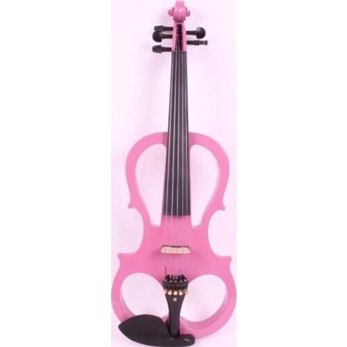 Yinfente Purple Electric Viola Ebony Fitting Silent Viola Case Bow wood violin Fine tone