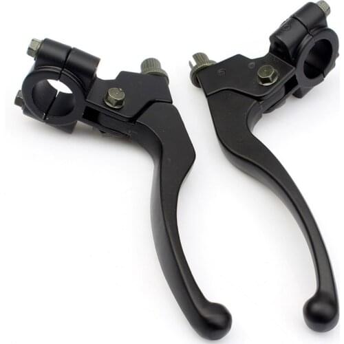 1pair 22mm Aluminum Motorcycle Brake Lever Left+Right Handle Clutch For HONDA XR50 CRF50 Dirt Pit bike Parts Clutch brake handle