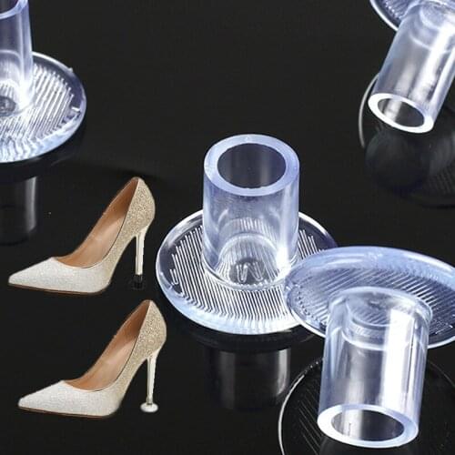1 Pairs High Heel Protectors Latin Stiletto Dancing Covers Heel Stoppers Antislip Silicone High Heeler For Wedding Favor 3 Size