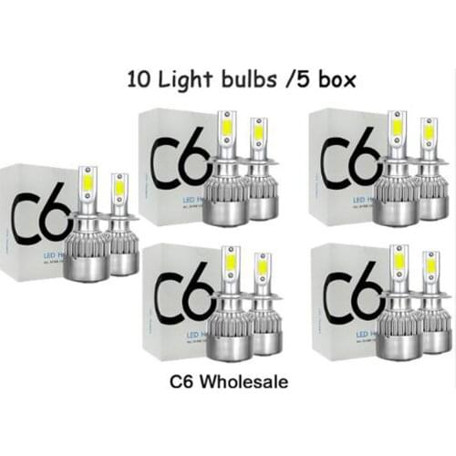20pairs 6500K H7 LED Car Headlight H4 Bulb H1 H11 H3 H8 H9 9005 HB3 9006 HB4 H27 9007 72W 8000LM Turbo Auto Lamps Fog Lights
