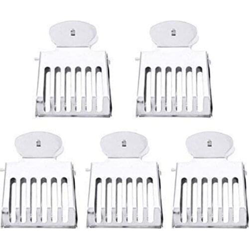 5PCS Stainless Steel Bee Queen Catcher Clips Cage Queen Catching Tool Beekeeping Equipment Supplies (5)