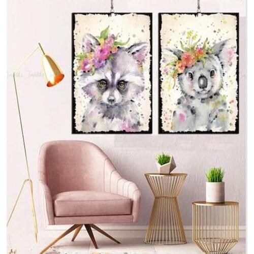 Canvas 5D DIY Diamond Painting Animals koala Full Square Diamond Embroidery Sale Rhinestones Picture Diamond Mosaic Gift FG1914