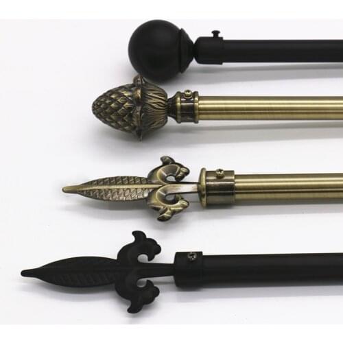 Belgium Tapestries Hanging Rod Telescopic Pole Curtain Pine cone Roman Rod Not Fade Tapestry Pole Including Nails Home Decor