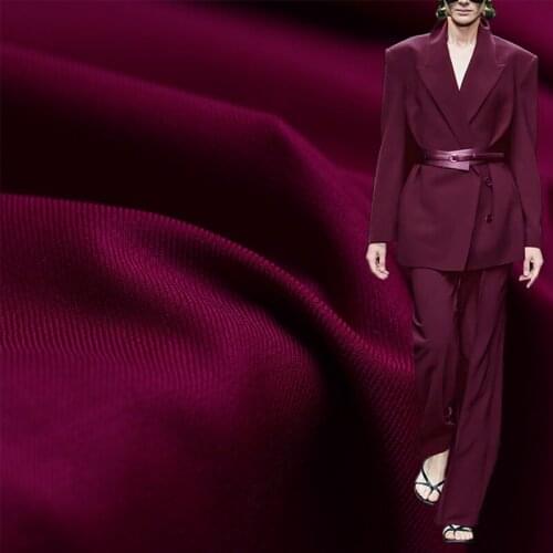 White Waxberry Red Woested Wool Fabircs Garment Materials Women Suits Pants Sewing Cloth Tailor Textile Freeshipping