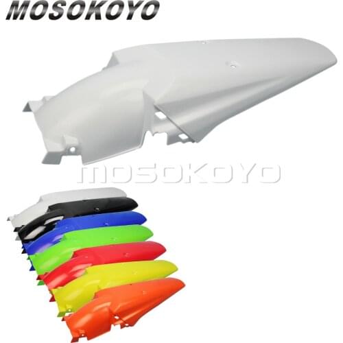 White Motocross Dirt Bike Rear Fender Mudguard for Yamaha Suzuki XC XC KLX KX RM DR XT YZ WR XR Universal