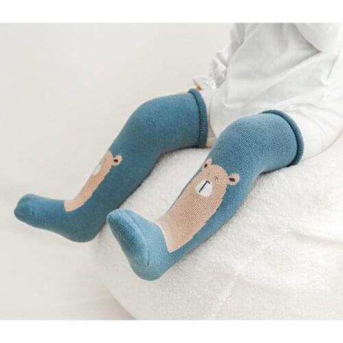 Qunq Baby Stockings Fall Winter Thick Leg Warmer for Newborns Girl Cartoon Pattern Cute 2021 New Infant Boys Stocking