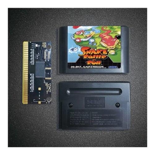 Snake Rattle N Roll - 16 Bit MD Game Card for Sega Megadrive Genesis Video Game Console Cartridge