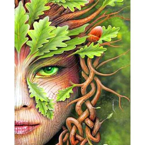 "Tree Man" Picture DIY Digital Oil Painting by Number Painting Christmas Birthday Unique Gift