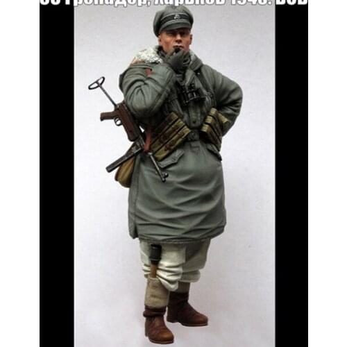 1/16 resin figure soldier model World War II grenadier Kharkov gk hand white mode military 119