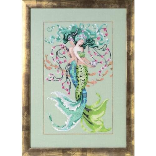 MD176 The Revolving Mermaid Cross Stitch Set Cross-stitch Kit Embroidery Needlework Craft Packages Cotton Fabric Floss