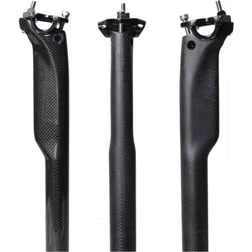 PURA RAZA New Full Carbon Fiber Bicycle Highway Seat Seat Post Seat Tube Carbon Fiber Seat Tube Handlebar Saddle