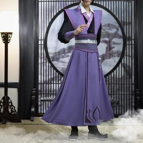 The Untame Grandmaster of Demonic Cultivation Official Adult Jiang Cheng Ancient Costume Cosplay Mens Clothing Cos Gift