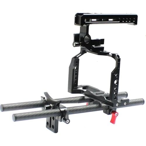 XT4 Aluminum Alloy Camera Rig Full Cage With Top Handle Grip Formfitting Combo for Mic Flash Light Tripod for FUJIFILM Fuji X-T4