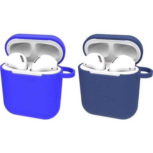Applicable Airpods Apple Bluetooth Silicone Headphone Case Anti-fall Headphone Protective Case Airpods 1st Generation
