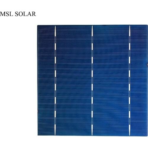 MSL SOLAR Polycrystalline solar cells 156mm*156mm 17% Efficiency 4.1W Grade A High Quality Solar PV cell For DIY 80W Solar panel
