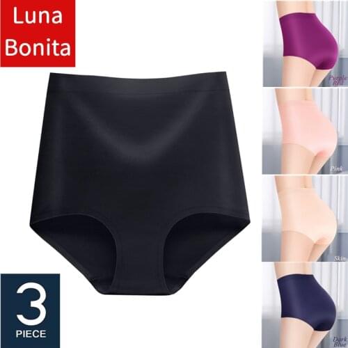 3Pcs/lot Seamless Butt High Waist Panties Slimming Body Tummy Shaper Lingerie Female Underwear Hip Control Bum Lifter Underpants