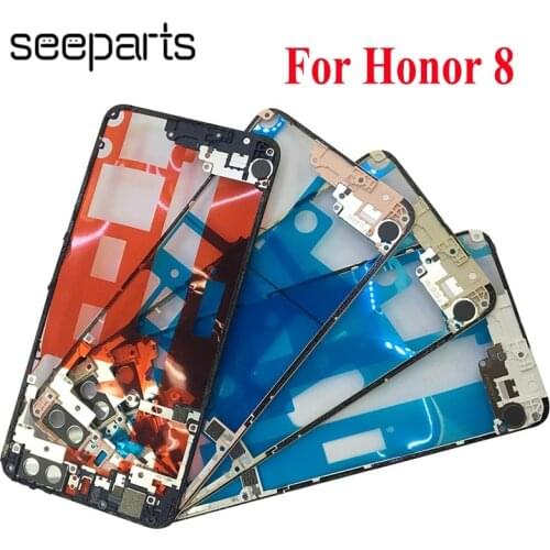 For Huawei Honor 8 Back Frame Rear Bezel Plate Chassis Housing With Double-Sided Adhesive Honor 8 Middle Frame Replacement