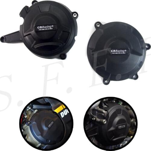 Motorcycle Engine Case Guard Protector Cover GB Racing For Ducati 1199 Panigale 2012-2013-2014 & 1299 Panigale 2016-2020 Black