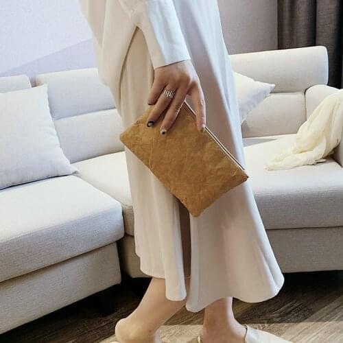 Female Coin Bag Earphone Bag Clutch Retro Eco-Friendly Clutch Female Simple Solid Color Purse Women Makeup Bag