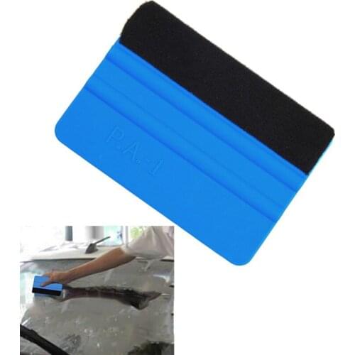 1Pcs Car Tools Scraper Wrapping Carbon Fiber Vinyl Film Blue Rubber Squeegee For Car Styling Car Stickers Auto Accessories