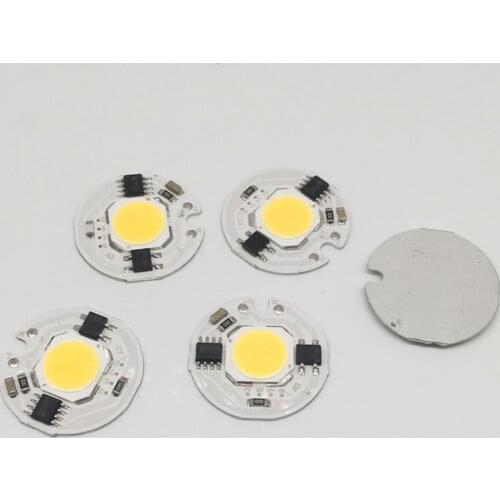 10 pcs COB LED Lamp Chip 3W 5W 7W 9W LED COB Bulb Lamp 220V IP65 Smart IC Driver Cold/ Warm White LED Spotlight Floodlight