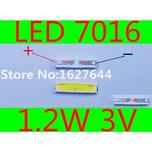 1000pcs JUFEI LED Backlight 7016 Cool white High Power 1.2W 3V 7016 DOUBLE CHIPS for LED LCD Backlight TV Application