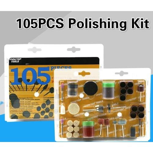 105PCS Engraving Electric Rotary Tool Accessory Set Grinder Head For Dremel Sanding Grinding Polishing Cutting Bit Multi-Tool