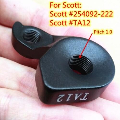 2pc Bicycle derailleur hanger For Scott #TA12 Scott Contessa Spark Aspect eRide E-Contessa E-Genius Strike eRide dropout M12x1.0