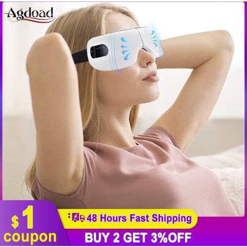 3D Electric Heating Eye Mask Wireless Rechargeable Sleeping Blindfold Fatigue Stress Relief Dark Circle Removal Eye Care