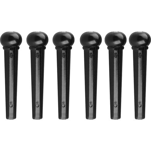 6 Pieces Guitar Bridge Pins Guitar String End Pin For Folk Guitar, Plastic