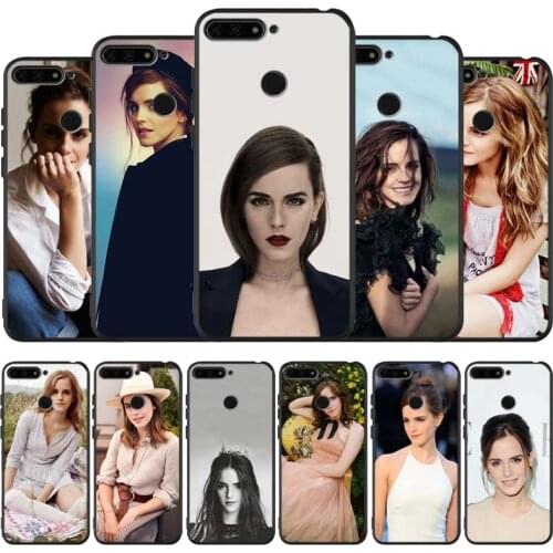 Emma Watson black Silicone Phone Case For honor 30 20 Pro 8 8X 9 10 20 Lite Mate 10 20 30 Lite Pro cover