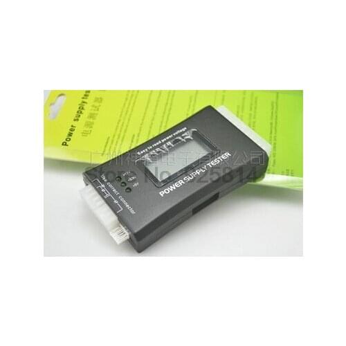 By dhl or ems 30 pieces hot sale Computer PC Power Supply Tester Checker 20/24 pin SATA HDD ATX BTX Meter LCD