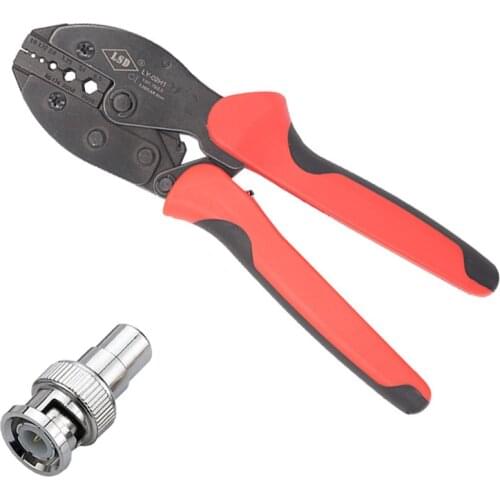 Ratchet hand crimping tool LY-02H1 coaxial connector crimper RG58 RG59 RG223 LMR400 cable crimping plier